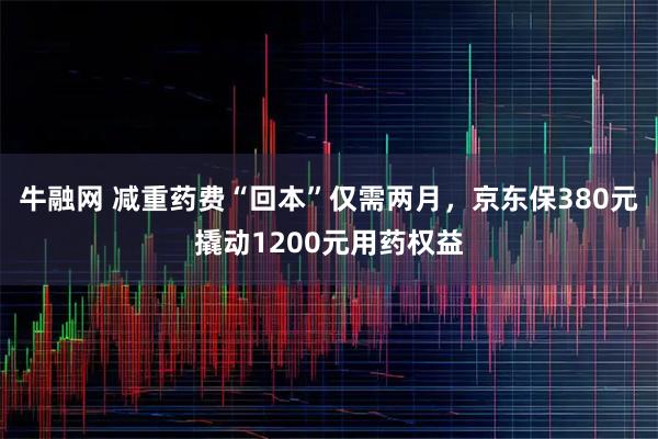 牛融网 减重药费“回本”仅需两月，京东保380元撬动1200元用药权益