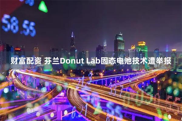 财富配资 芬兰Donut Lab固态电池技术遭举报
