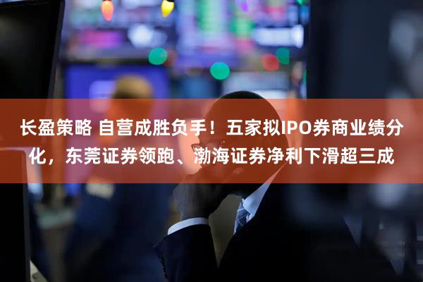 长盈策略 自营成胜负手！五家拟IPO券商业绩分化，东莞证券领跑、渤海证券净利下滑超三成